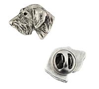 Art-Dog Unique Edition Silber Hund Anstecknadel mit Eleganten Schatulle - Versilbert Handmade - Broschen Frauen - Silber Brosche Schmuck - Teckel II - 1,7x1,7x4cm