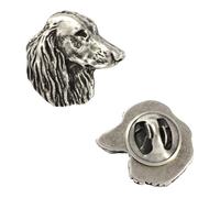 Art-Dog Unique Edition Silber Hund Anstecknadel mit Eleganten Schatulle - Versilbert Handmade - Broschen Frauen - Silber Brosche Schmuck - Teckel III - 1,9x2x3cm