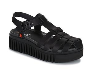 Art Keilabsatzsandalen Brighton in Schwarz 38