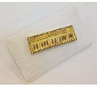 ART OF MUSIC Anstecker Keyboard Gold