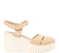 ART Slingback-Sandalen CATANIA Nubuk mit Keilabsatz für Damen, cremefarben, 38 EU