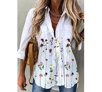 Art und Weise langärmliges Damenhemd lässig Plus Größenhemd Damen Elegante Bluse Damen-05,XL