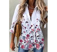 Art und Weise langärmliges Frauenhemd lässig Plus Größenhemdfrauen Elegante Bluse Frau-03,XXL