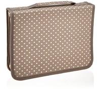 Artemio Federmäppchen mit Aufbewahrungsfach für transparenten Stempelset, Stoff und Kunststoff, braun, 22 x 8 x 28 cm