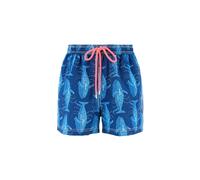 ARTHUR - Herren-Badeshorts - ultraleichtes Material, schnell trocknend - Netz innen - Fantasie-Motiv, Marineblauer Wal, 50