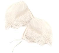 Artibetter 2 Stück Baby Mädchen Spitzenhaube Öse Spitze Mütze Mütze Kleinkinder Beanie Atmungsaktive Sonnenschutzmütze Sommer Babymütze Prinzessin Rüschen Musselin Futter Kappe Für Den