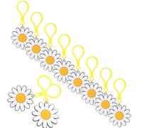 Artibetter 24 Stück Teiliges Niedliche Gänseblümchen schlüsselanhänger Bunte Anhänger für Taschen Auto Schlüsselring Modische Deko Geschenk für Frauen Mädchen Party Zufällige Zufällige Farbe