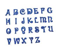 Artibetter 26 Blaue Buchstaben Patches Zum Aufbügeln Aus Stoff Alphabet Aufnäher Für Kleidung Taschen Hüte Selbstgemacht Kleidung Reparatur Und Dekoration