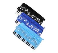 Artibetter 3stücke Stifte-Aufbewahrungstasche Aus Leinwand Multifunktions-bleistifttasche Mit Reißverschluss Tragbares Stifteetui Für Schule Und Büro Bietet Platz Für Stifte Lineale Und