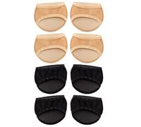 Artibetter 4 Paar Ballenpolstersocken Damen Unsichtbare Vorfußsocken aus Gewebe Komfortabel Atmungsaktiv für Partys und Reisen