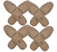 Artibetter 4 Paar Kuschelige Wollfilz Einlegesohlen für Damen und Herren Zuschneidbar Warm und Komfortabel für Sportschuhe und Winterstiefel in Khaki