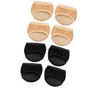 Artibetter 4 Paar Unsichtbare Vorfußpolstersocken Damen aus Textil mit Ballenpolster für High Heels Sandalen Atmungsaktiv Fußballenpolstersocken