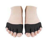 Artibetter 4 Paar Zehensocken High Heel Schuh Liner Socken Halbsocken nahtlos rutschfest Zehensocken für Frauen (schwarz), 859104PPVS1730LCPM, Schwarz, 859104PPVS1730LCPM