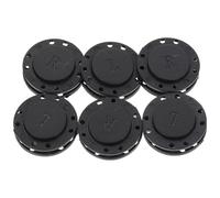 ARTIBETTER 6 Paar Magnetische Mantelknöpfe zum Annähen Schwarzer Nylonstoff 26mm Großer Druckknopf für Selbstgemacht Nähprojekte und Vorhänge