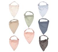 ARTIBETTER 8 Stück Elastische Haartücher Damen Dreieckstuch aus Weichem Stoff mit Blumenmuster Rutschfestes Kopftuch für Vielseitige Frisuren und Sommer Outfits Zufälliger Zufälliger Stil