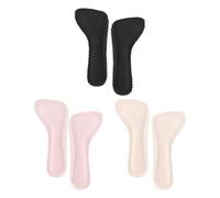 ARTIBETTER Damen High Heel Einsatz Selbstklebende Einlegesohlen 3 Paar 3/4 Hohe PU Sandalen Einlagen Schwarz Aprikose für Alltag und Freizeit mit Isolierpolstern