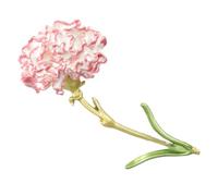 Artibetter Emaille Blumenbrosche in Nelkenform aus Legierung, Rosa | Leichtes 19 Gramm Schmuckstück, Elegant und Vielseitig, für Röcke, Taschen und Besondere Anlässe
