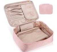 ARTIBETTER Extra Große Kosmetiktasche mit Henkel Pu Kulturbeutel Reise Organizer mit Reißverschluss Wasserabweisend Großes Fassungsvermögen Praktisch für Kosmetik und Toilettenartikel