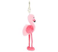 Artibetter Flamingo Plüsch Schlüsselanhänger Weich mit Stabilem Ring Rosa Kuschel Anhänger für Taschen Rucksack und Geschenk bei Tropischer Party