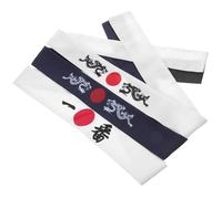 Artibetter Japanische Sportstirnbänder 3 Stück Packung Waschbar und Schweißabweisend aus Polyester mit Einfachem Japanischem Design für Karate Training und Running