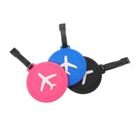 ARTIBETTER Kofferanhänger Gepäckanhänger zur Schnellen Identifikation Flugzeugform aus Pvc 3 Stück Flexibel Leicht zu Reinigen für Koffer Taschen und Gepäck im Flughafen