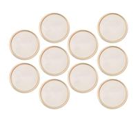 Artibetter Runde Flache Knöpfe aus Kunstharz 20mm Mantelknöpfe mit Schaft Kratzfestes Nähzubehör für Blazer Anzüge Mäntel 10 Stück