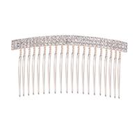 ARTIBETTER Strass Haarkamm aus Legierung Flacher Pony Haarkamm mit Farbigem Glanz Eleganter Haarschmuck für Damen und Mädchen Schmuck Accessoire für Hochzeiten und Partys