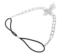 ARTIBETTER Strass Haarkette Silber mit Wassertröpfchen für Brautfrisur Modischer Brautschmuck Hochzeitskopfschmuck für Damen und Mädchen