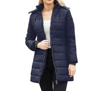 Artikel Unter 1 Euro, Artikel Unter 2 Euro, Wintermantel Damen Elegant Gepolsterte Winterjacke Für Damen Mit Flauschigem Kragen Lockerer Wintermantel Warme Fleecejacke Damen, Letzte Bestellung