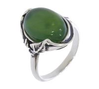 Artipol Ring europeische Produktion franz.Stil. Silber mit natürlich Jade - Modell 3414-J, Ringgröße 52