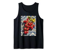Artistic Grapes Mediterrane Fliesenkunst Summer Vibes Coastal Tank Top
