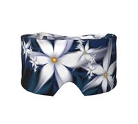 Artistic Schlafmaske mit Gänseblümchen-Blumendruck, weiche, hautfreundliche Augenabdeckungen, lichtblockierende Schlafmaske für Reisen, Yoga, Nickerchen
