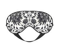 Artistic Schlafmaske mit Pfauen-Motiv, Augenmasken zum Schlafen, doppelseitig, Schlafmasken für Damen und Herren, Verdunkelung, Augenabdeckungen zum Schlafen, Reisen