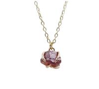 ARTQ Damen Edelsteine Ketten 12 Geburtssteine, Krappenfassung, Granat, Naturstein, Zierliche Yoga-Chakras, Kristallanhänger, Halskette, Valentinstagsgeschenk, Schmuck Für Männer Und Frauen