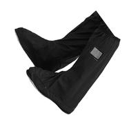 ARTSEWPLY 1 Paar Outdoor wasserdichte Schuhüberzieher XL rutschfeste Wiederverwendbare Regen Schutzschuhe für Reisen Camping und Schwarz