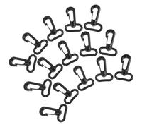 ARTSEWPLY 15 Stück Drehbare Kunststoff Karabinerhaken mit Karabinerverschluss Abnehmbar Bruchfest für Taschenriemen Handtaschen Rucksäcke und Gepäck