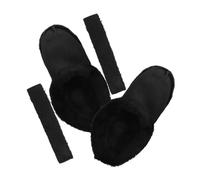 ARTSEWPLY 1paar Flauschige Hausschuhe Mit Abnehmbarem Innenfutter Für Winter Waschbare Dicke Und Warme Einlagen Für Drinnen Herren Und Damen in Schwarz