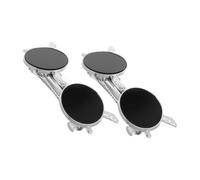 ARTSEWPLY 2 Stück-pack Metall Haarspangen Sonnenbrillenform Schwarze Haarklammern für Damen Halboffener Clip mit Sicherem Halt Modische Haaraccessoires für Alltag und Events