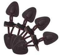 ARTSEWPLY 4 Satz Knebelverschlüsse aus Harz Ersatzknöpfe für Mäntel Mittelgroß Dunkelbraun mit Schlaufe Selbstgemacht Nähzubehör für Jacken und Mäntel