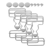 ARTSEWPLY 40 Stück Metall Hosenträgerschnallen Verstellbar mit Rechteckiger Schnalle Rutschfeste Latzhosen Verschlüsse für Jeans Jacken und Rucksäcke Werkzeuglose Montage