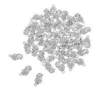 ARTSEWPLY 50 Stück Teiliges Feng Shui Pi Yao Doppelseitiges Anhänger Langlebiger Legierung Schmuckzubehör für Halsketten und Armbänder Traditionelles Chinesisches Glücks Reichtumssymbol für