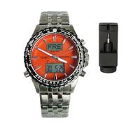 ARTSTATE AS3275B Funk Quarz Herren Uhr Analog-Digital mit Edelstahl Armband,Wasserdicht 10 Bar