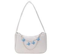 ARVALOLET Damenhandtaschen, Umhängetaschen, Handtaschen, Unterarmtaschen, beiläufige Pu-Leder Damen Schmetterlingsketten-Umhängetaschen, All-Match-Mode