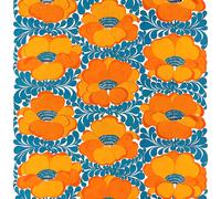 Arvidssons Textil Love Stoff Blau-orange