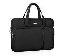 Arvok 13 13,3 14 Zoll Leder Laptoptasche Schutzhülle Wasserdicht Laptophülle für MacBook Air 13/MacBook Pro 14/HP Chromebook 13 Zoll, Notebook Hülle für HP/Dell/Lenovo/Asus/Acer/Samsung, Schwarz
