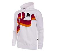AS Roma Copa Sweatshirt mit Kapuze für Erwachsene, Weiß, L