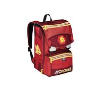 AS Roma Seven Schulrucksack erweiterbar A.S. Roma Fußball - Richtung des Gewinners, Gelb Rot - Doppelter Rucksack mit Reißverschluss und mit Trinkflaschenhalter, Kinderrucksack