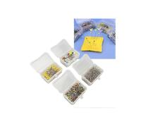 (As show, One size) Ball Head Pins 4 Boxes of Flat Head Straight Pin Kits, Sewing Pins Haberdashery Pins Knitting