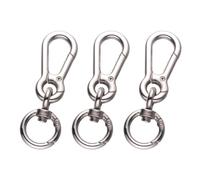 ASAKKURA 3 Stück Teiliges Karabinerhaken Schultergurt Schnallen Ersatz für Taschen Rucksack Zubehör Langlebige Zinklegierung Praktische Schlaufe für Umhängetasche und Schlüssel