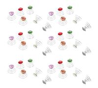 ASAKKURA 60 Stück Spiralhaarnadeln mit Strass Eisen Haarnadeln für Hochzeit und Party Elegante Brautfrisur Haarschmuck Zuverlässiger Griff und Stilvolle Verzierung Zufällige Farbe